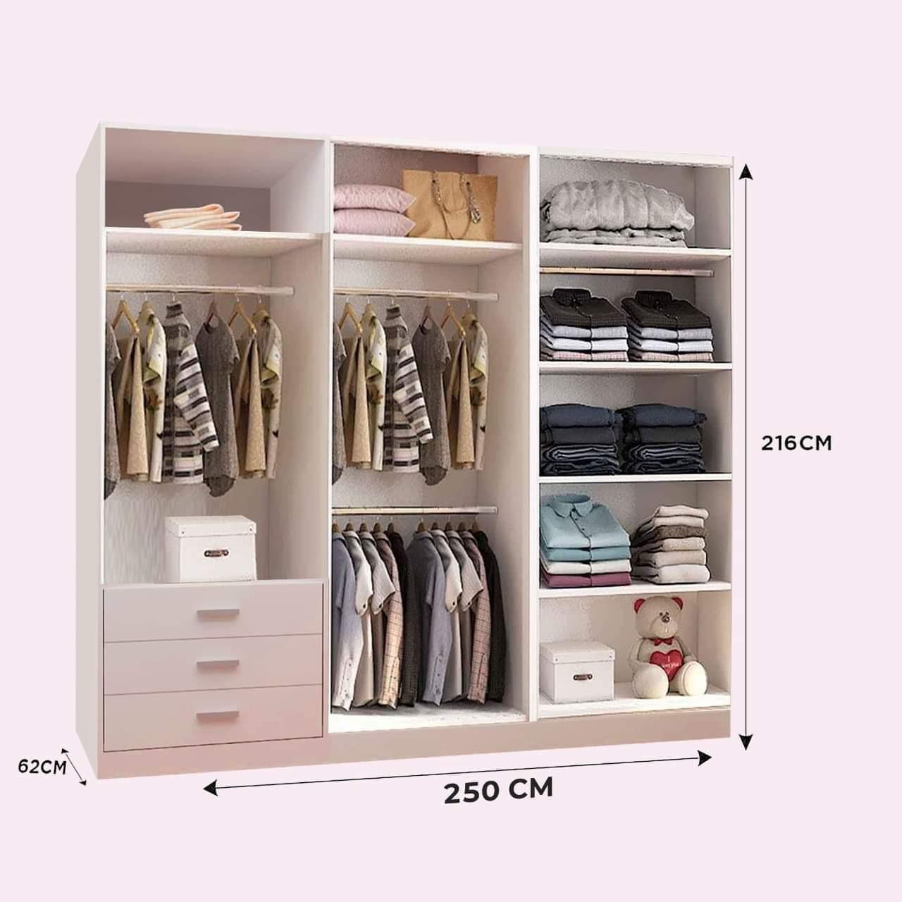 Oslo Wardrobe with Sliding Mirror Doors – Space-Saving Bedroom Storage Unit