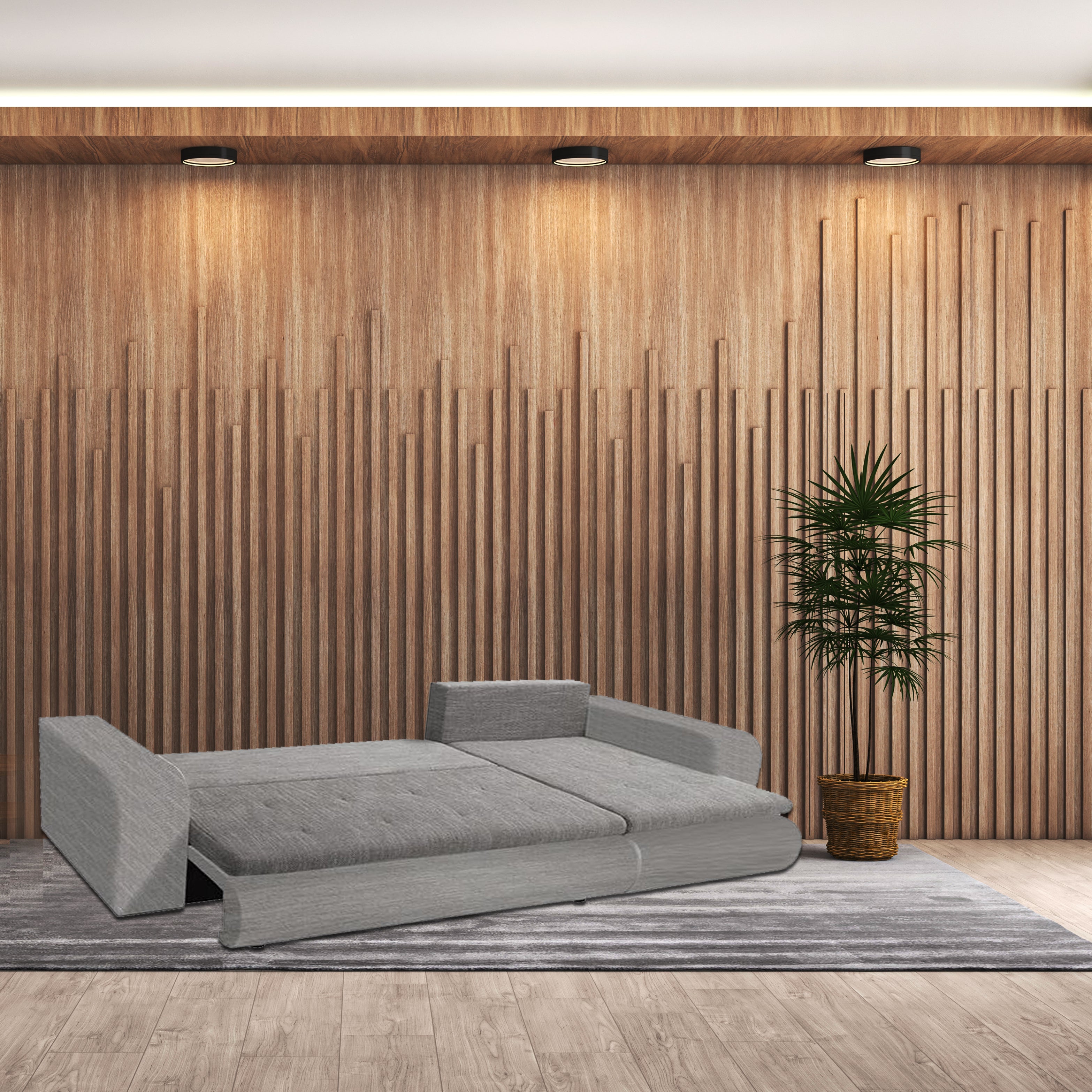 Berlin Corner Sofa Bed with Storage – Space-Saving Sofa & Bed in One